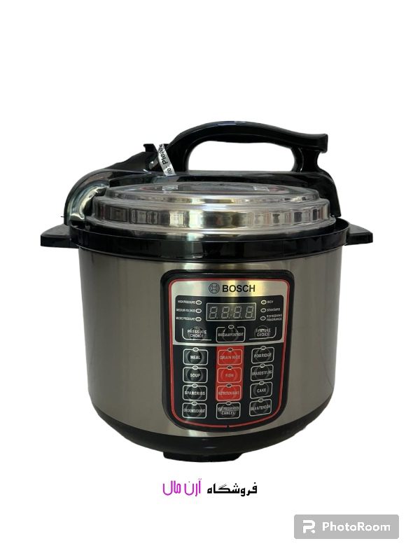 Stainless Steel Bosch Electric Pressure Cooker Mes6817 Silver